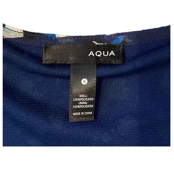 NWT AQUA Printed Smocked Top - Picture 3 of 5